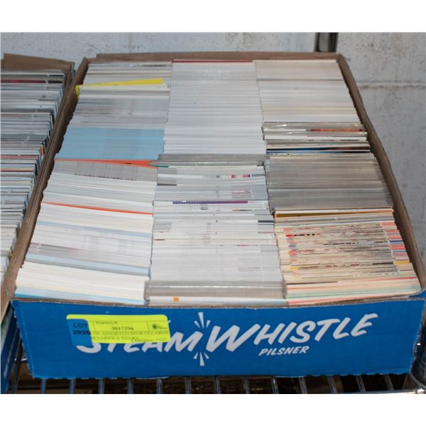 FLAT OF ASSORTED SPORTS CARDS FROM VARIOUS YEARS