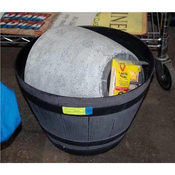 2 GARDEN PLANTERS ROUND + NEW 2PK