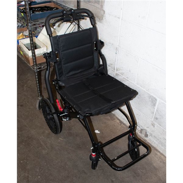 LIGHTWEIGHT TRANSPORT CHAIR LIKE NEW