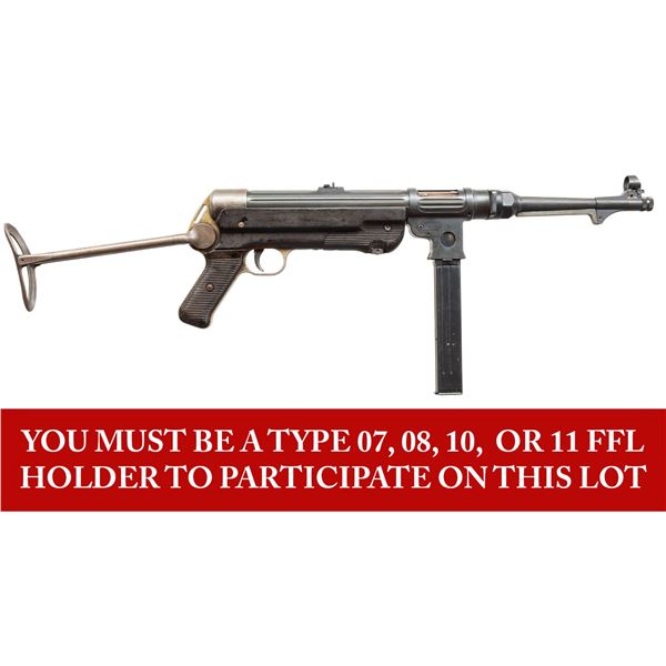 POST 86 DEALER SAMPLE GERMAN MP38 SMG.