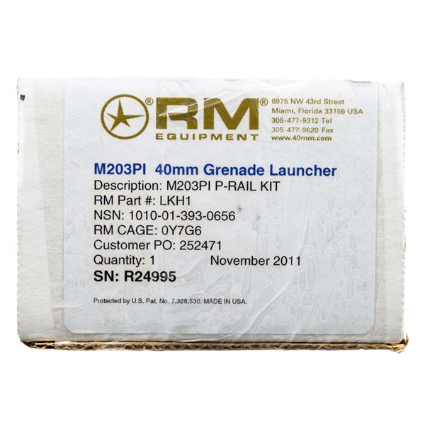 AS NEW RM EQUIPMENT M-203 PI 40MM GRENADE LAUNCHER