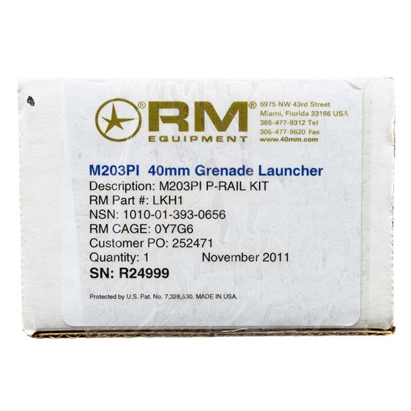 AS NEW RM EQUIPMENT M-203 PI 40MM GRENADE LAUNCHER