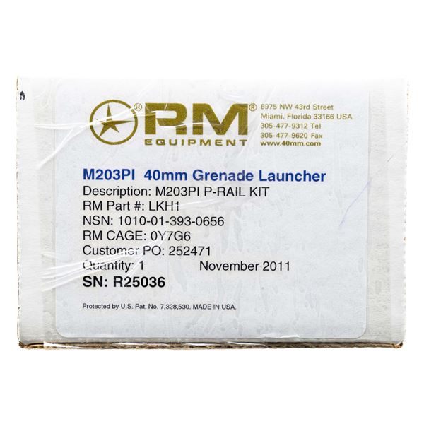 AS NEW RM EQUIPMENT M-203 PI 40MM GRENADE LAUNCHER
