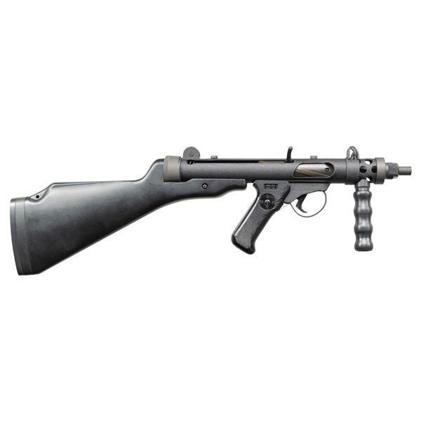 ASI STERLING MKVII SHORT BARRELED SEMI AUTO RIFLE.