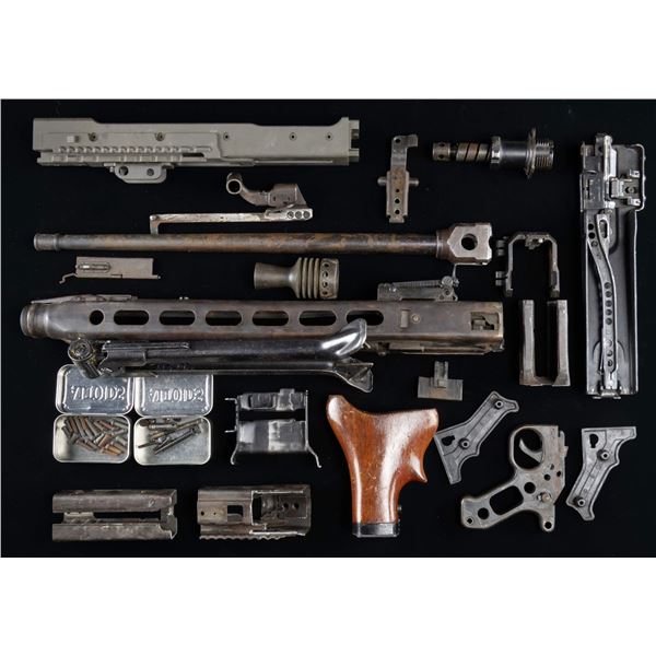 GERMAN MG-42 PARTS KIT WITH DUMMY RECEIVER.