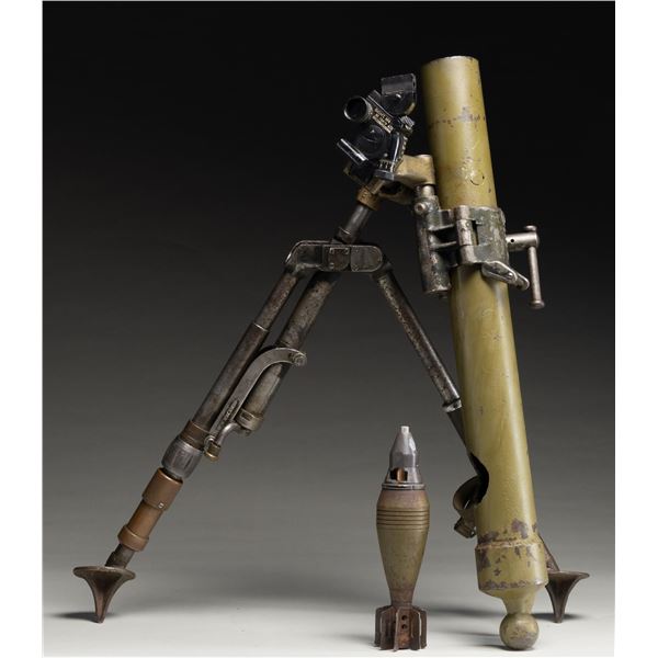 60MM MORTAR DEWAT WITH BIPOD, SIGHT & ROUND FOR