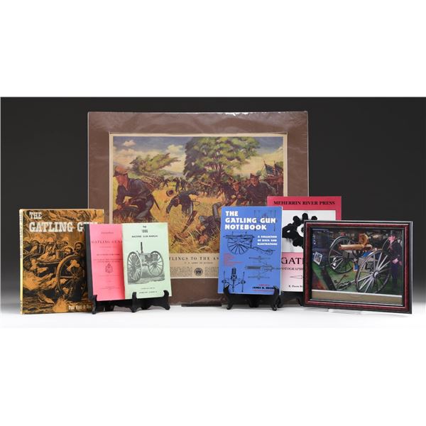 GATLING GUN REFERENCE BOOKS, POSTER & PHOTO.
