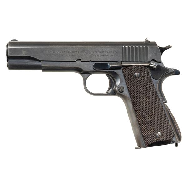 FINE, 1941 COLT U.S. M1911A1 SEMI AUTO PISTOL.