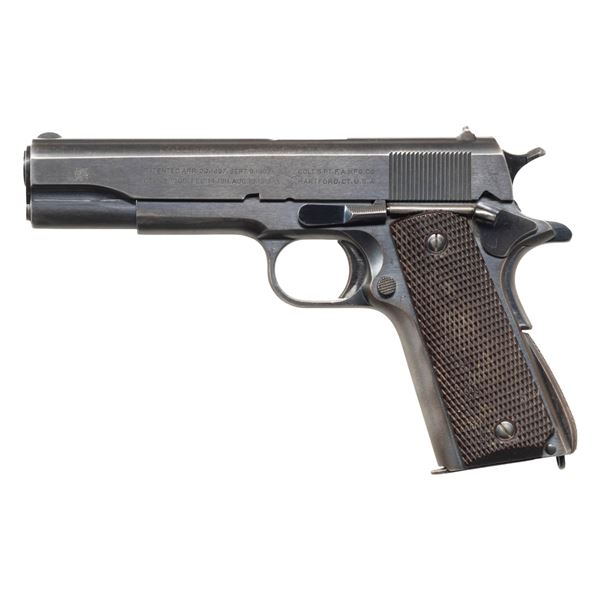 BRITISH LEND LEASE COLT 1911A1 SEMI AUTO PISTOL.