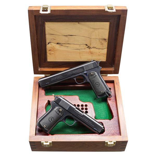 CASED PAIR OF COLT 1902 & 1903 SEMI AUTO PISTOLS.