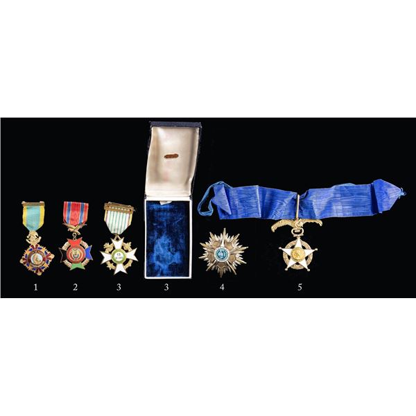 5 SOUTH AMERICAN ORDERS AND MEDALS.