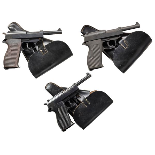 LOT OF 3 VARIED FRENCH OCCUPATION MAUSER P.38