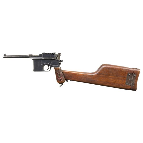 ALWAYS DESIRABLE GERMAN WWI MAUSER C96 "RED NINE"