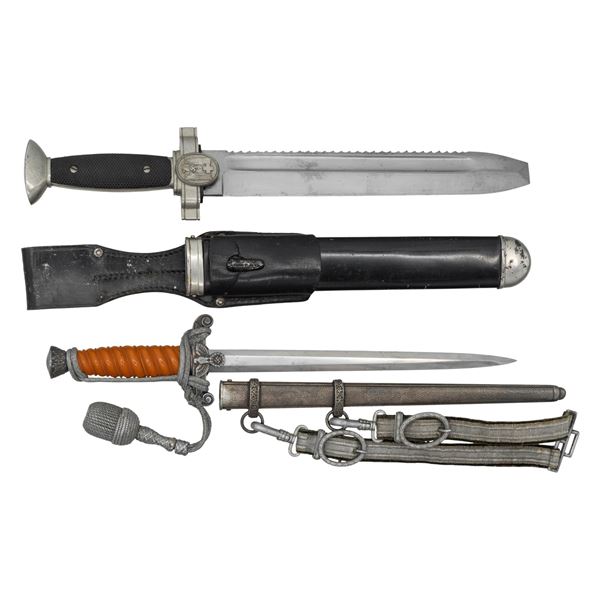 WWII GERMAN ARMY AND RED CROSS DAGGERS.