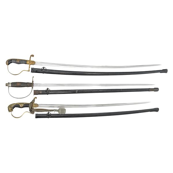 3 WWII GERMAN SWORDS.