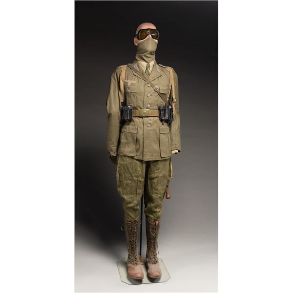 WWII GERMAN AFRIKA KORPS UNIFORM GROUP.