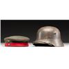 Image 2 : WWI GERMAN M1916/17 HELMET WITH CAMOFLAUGE PAINT &