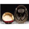 Image 4 : WWI GERMAN M1916/17 HELMET WITH CAMOFLAUGE PAINT &