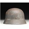 Image 3 : WWII GERMAN M1935 DOUBLE DECAL LUFTWAFFE HELMET.