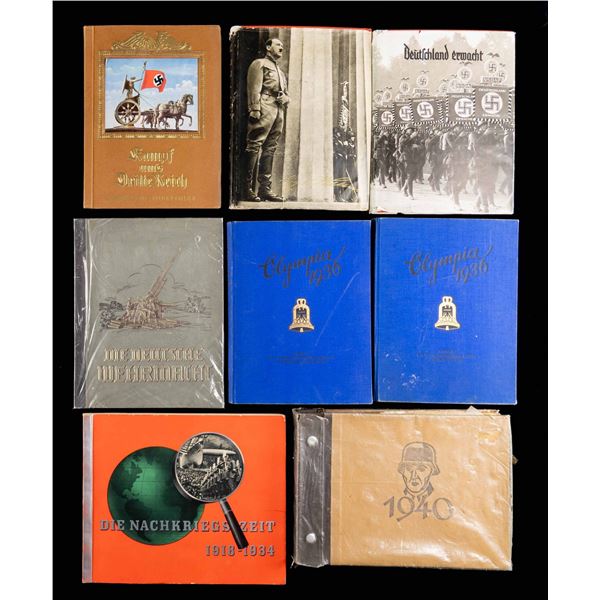WWII GERMAN LARGE FORMAT BOOKS WITH TIPPED-IN