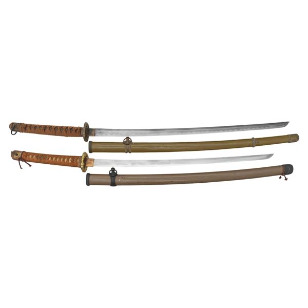 2 JAPANESE SHIN-GUNTO KATANA.
