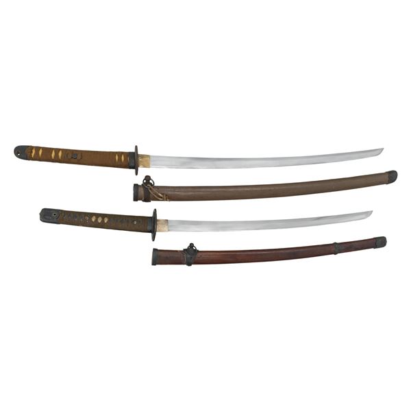 JAPANESE NAVAL KATANA & ARMY KATANA.