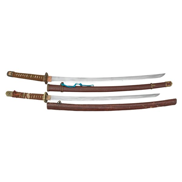2 JAPANESE SHIN-GUNTO KATANA.