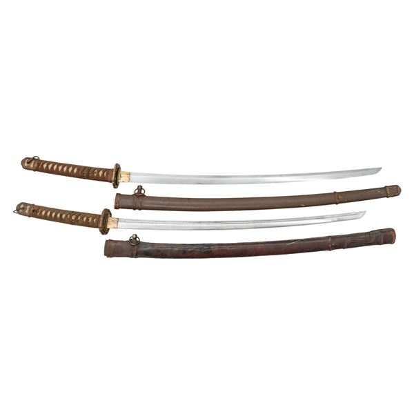 2 JAPANESE SHIN-GUNTO KATANA.
