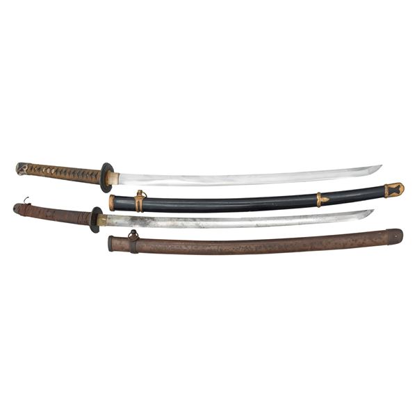 2 JAPANESE SHIN-GUNTO KATANA.