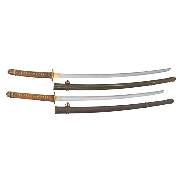 2 JAPANESE SHIN-GUNTO KATANA.