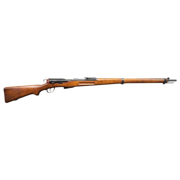 SWISS 1911 STRAIGHT PULL BOLT ACTION RIFLE.