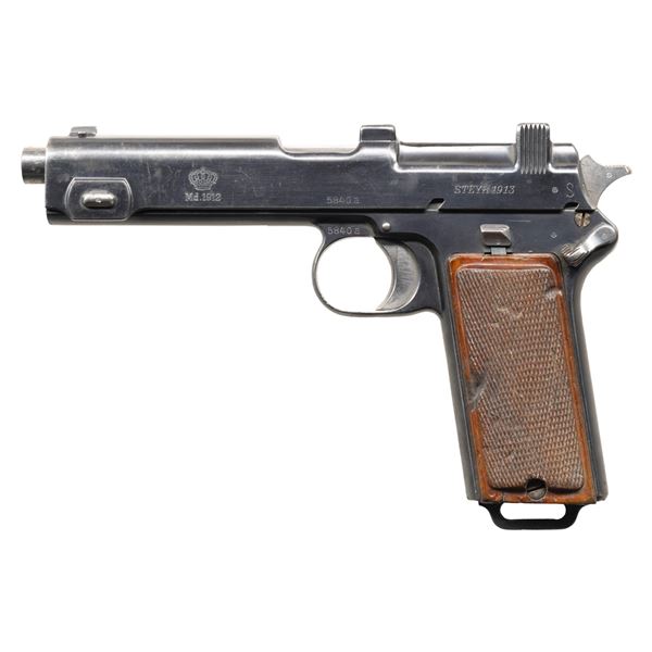 ROMANIAN STEYR HAHN 1912 SEMI AUTO PISTOL.