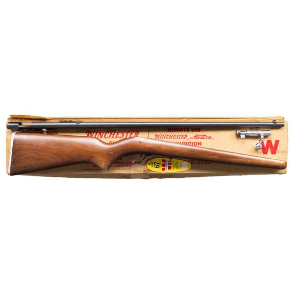 WINCHESTER 67A SINGLE SHOT RIFLE WITH HANG TAG.