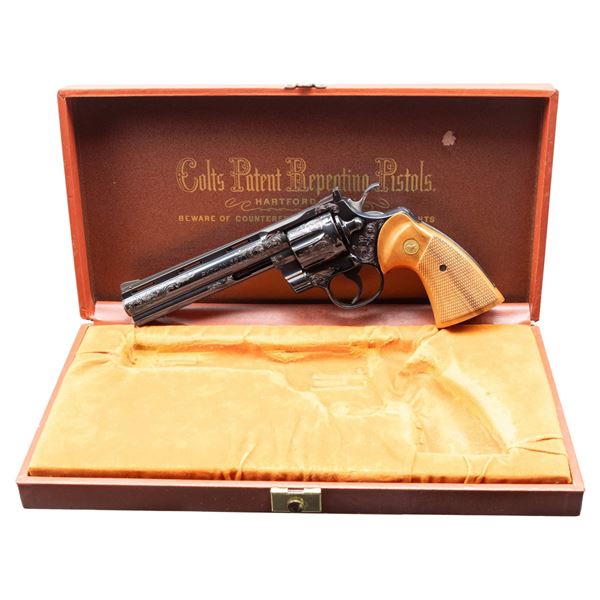 ATTRACTIVE AND RARE FACTORY "C" ENGRAVED AND CASED