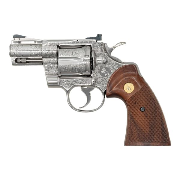 FANTASTIC CUSTOM ENGRAVED NICKEL 2-1/2" COLT