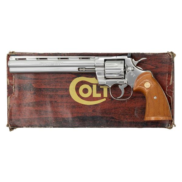 RARE NICKEL COLT PYTHON TARGET MODEL DOUBLE