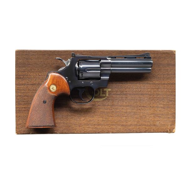 W4" BLUED COLT PYTHON DOUBLE ACTION REVOLVER WITH