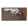 Image 1 : 4" NICKEL COLT PYTHON DOUBLE ACTION REVOLVER.