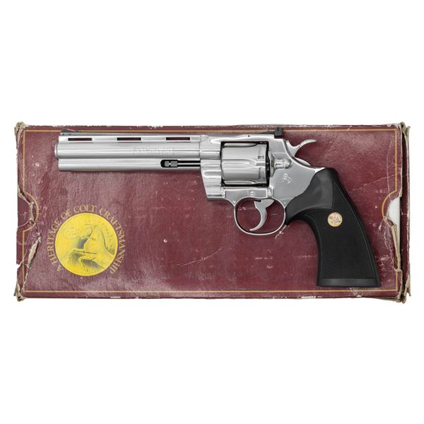 BRIGHT STAINLESS COLT PYTHON DOUBLE ACTION