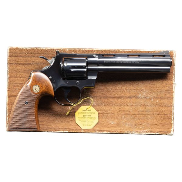 1965 COLT PYTHON REVOLVER WITH ORIGINAL BOX, ETC.