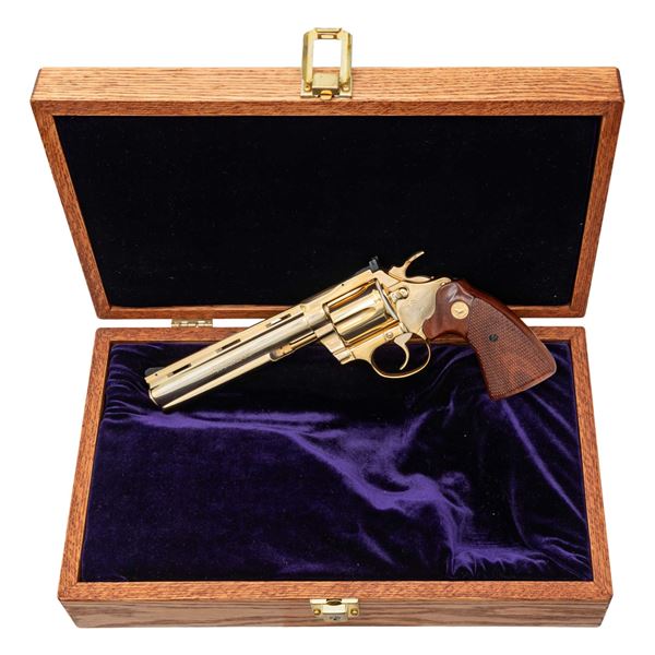 BEAUTIFUL 24 KARAT GOLD PLATED COLT CUSTOM SHOP