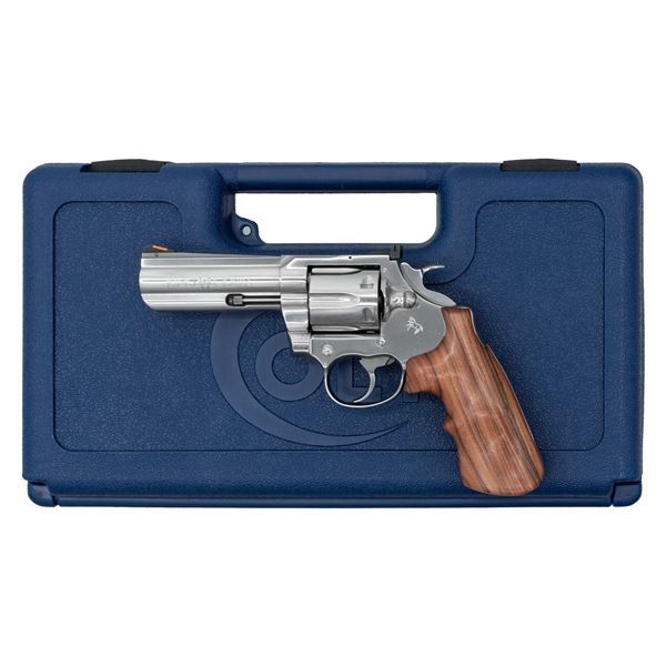COLT BRIGHT STAINLESS KING COBRA DA REVOLVER.