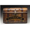 Image 1 : METAL TRUNK LABELED "LAUDANUM".