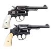 Image 3 : PAIR OF ENGRAVED SMITH & WESSON VICTORY MODEL DA