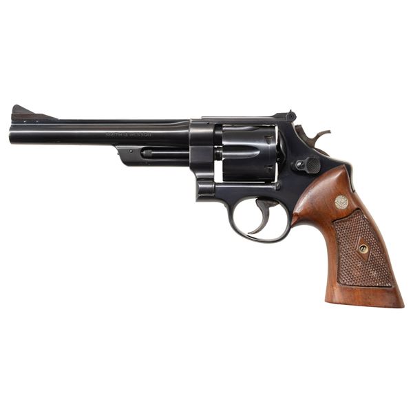 SMITH & WESSON 44 HE 4TH MODEL TARGET DA REVOLVER.