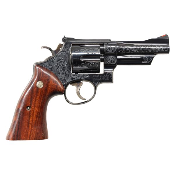 FACTORY ENGRAVED SMITH & WESSON 27-2 DA REVOLVER.