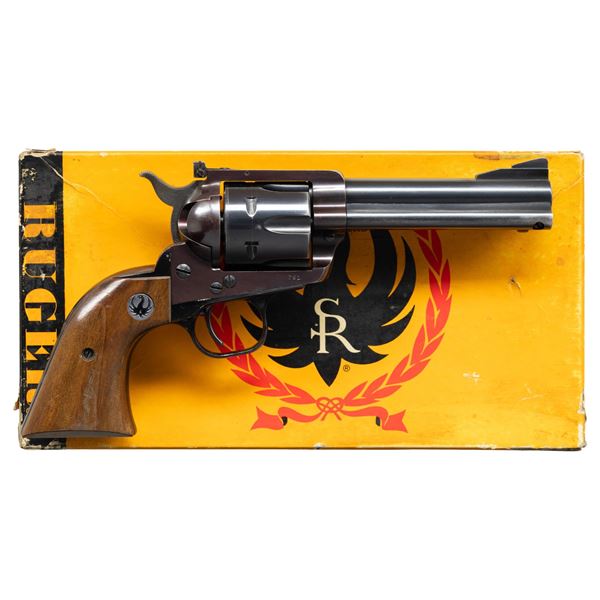 RUGER 3 DIGIT FLAT TOP 357 BLACKHAWK REVOLVER.