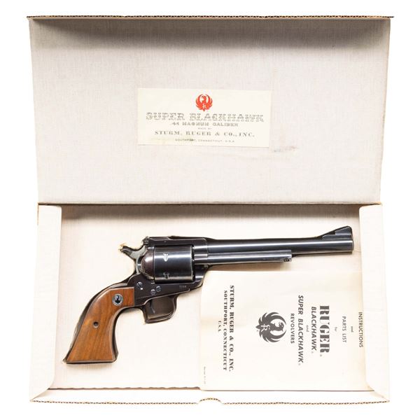 WHITE BOXED RUGER OLD MODEL SUPER BLACKHAWK