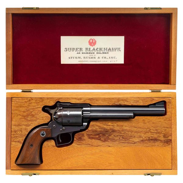 RUGER OLD MODEL SUPER BLACKHAWK REVOLVER WITH