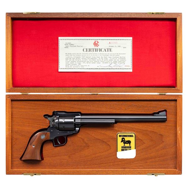 RUGER 1 of 500 IHMSA SUPER BLACKHAWK REVOLVER WITH